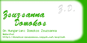 zsuzsanna domokos business card